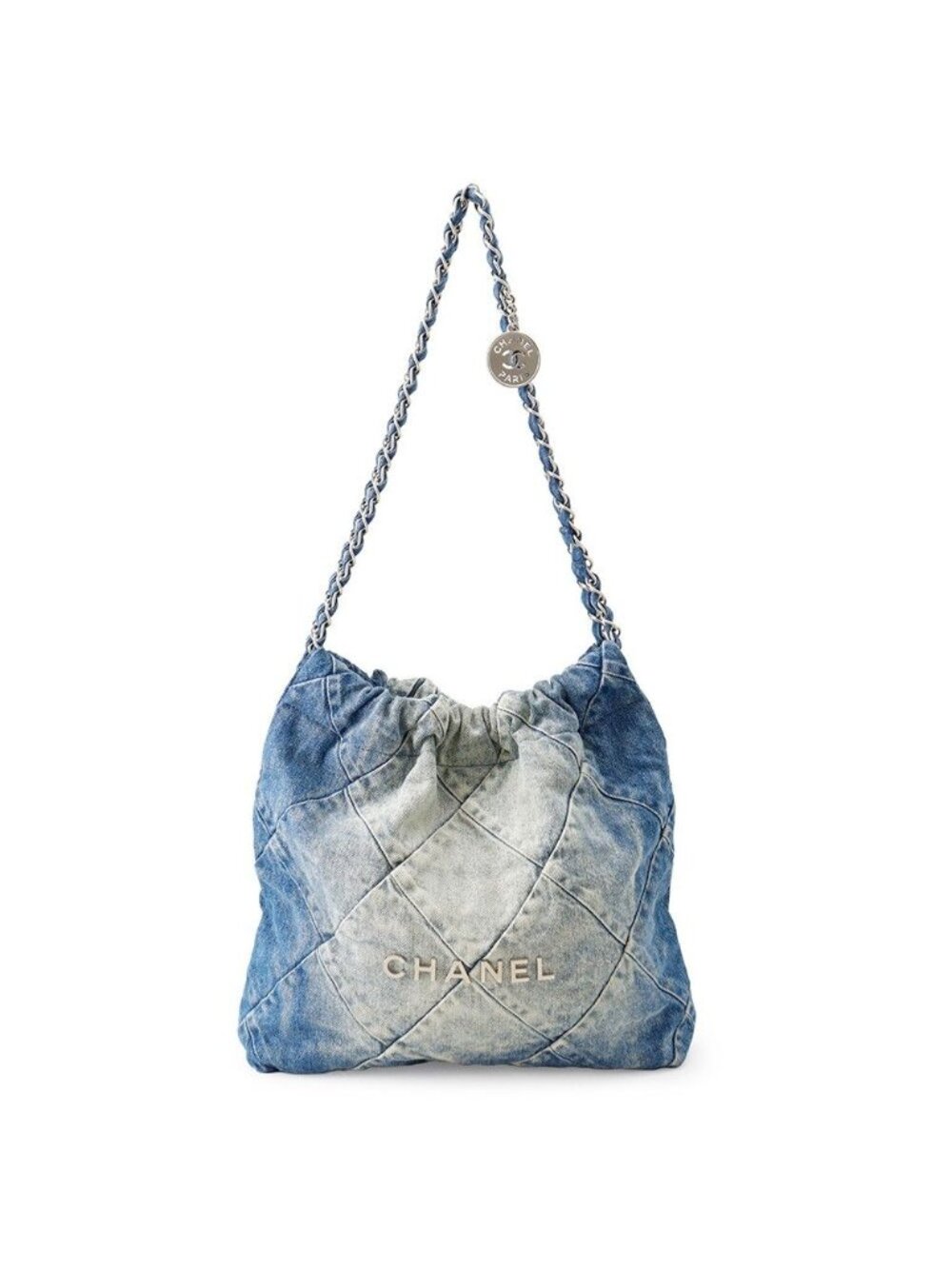 Chanel Chain Shoulder Bag Chanel 22 Quilted Small Denim